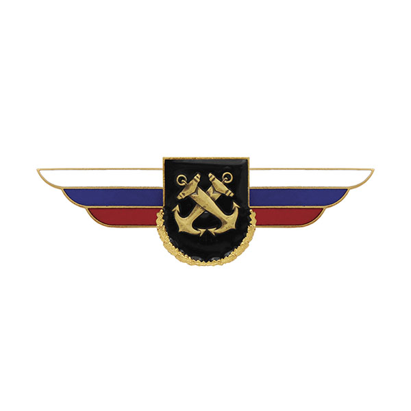 Значок мет. Должностной знак командира бригады и ей равного соединения (ВМФ) (№62)