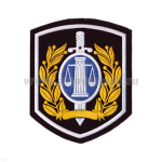 Шеврон пластизолевый (5-уг. с эмбл. Службы суд. приставов ст.обр)