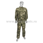 Костюм лет. РГ-1 "мох" (A-TACS FG) (ткань "шлифовка", 100 % хлопок / 50% хлокок, 50 % ПЭ - по наличию на складе) р-ры с 62