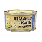 Консервы мясорастительные Каша перловая с говядиной (325 г)