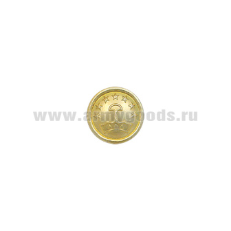 Пуговица 14 мм мет. ВС Таджикистана зол.