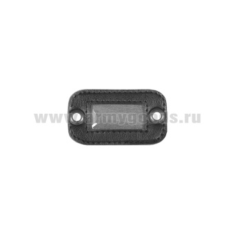 Бирка для сумки (кожзам черн.)
