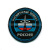 Шеврон вышит. Россия Космические войска (кругл. с эмбл. и надп.)