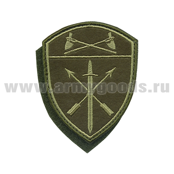 Шеврон вышит. Росгвардия Приволжский ВО (В/ч оперативного назначения) полевой на липучке