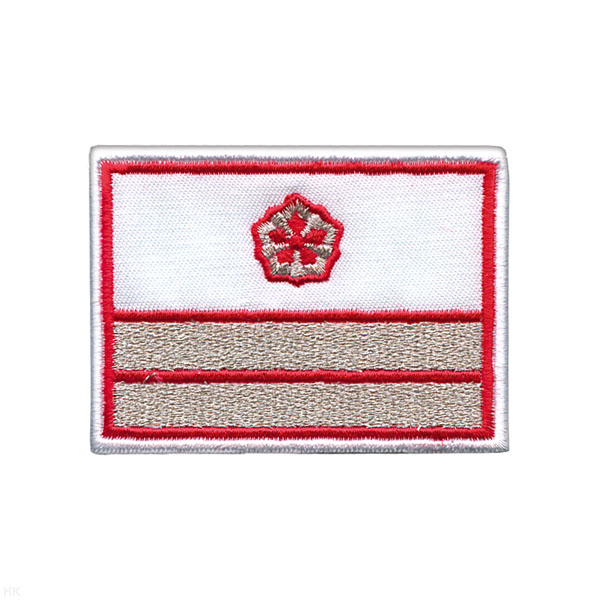 Нагрудный знак вышит. РЖД (белый) 2 галуна 1 звезда