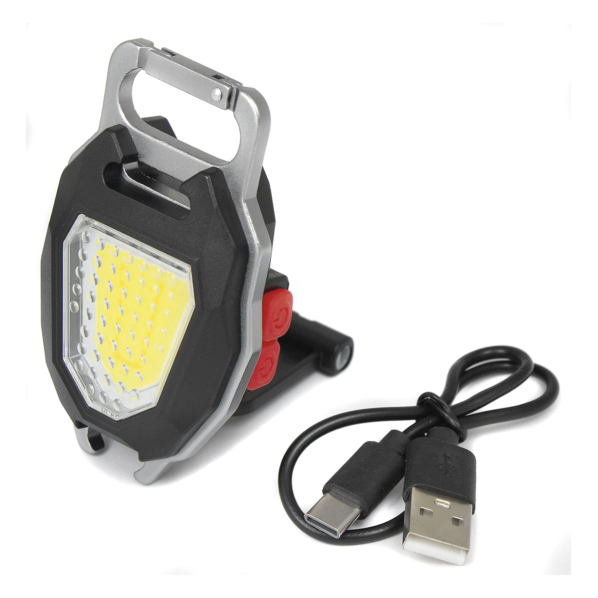 Фонарь многорежимный многофункциональный сигнальный с электрозажигалкой (зарядка от USB) W5154