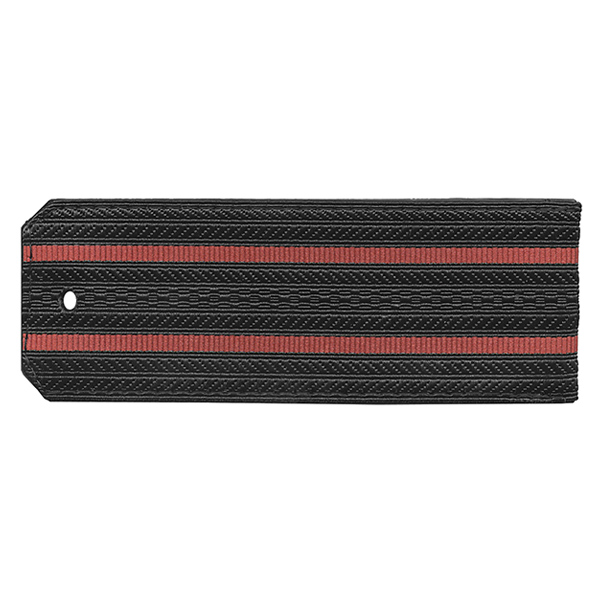 Погоны черн. 2 красн. пр. (на пластике)