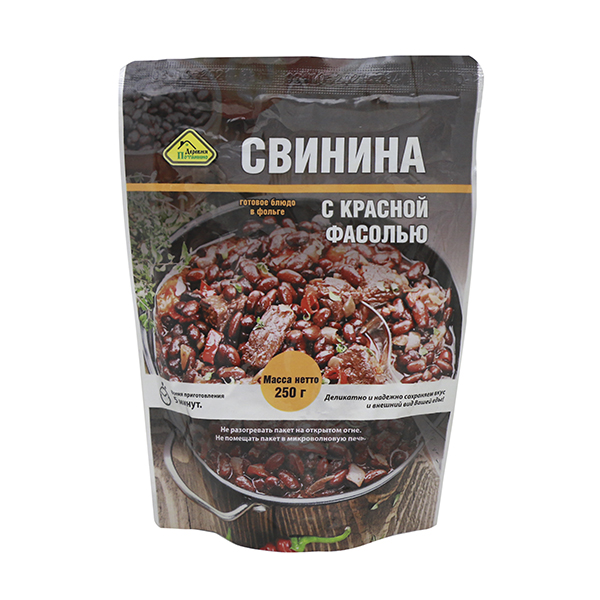 Консервы обеденные Свинина с фасолью (250 г) (готовое блюдо в фольге) до 07.2025 и ранее