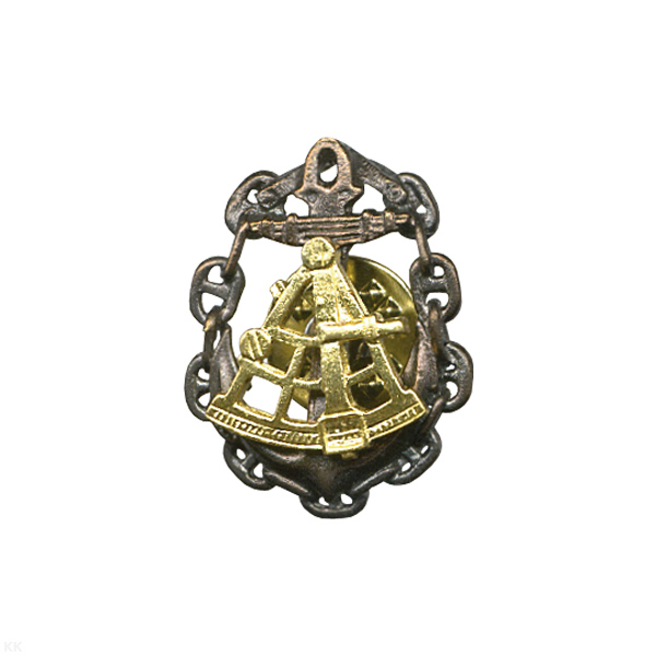 Значок мет. Капитан дальнего плавания (штурман) мал., литье