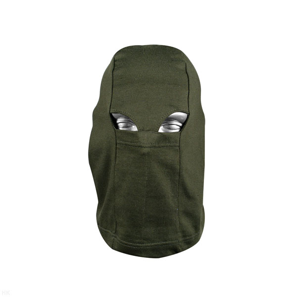 Маска х/б (отверстия для глаз, без рта) оливковая (кулирка)