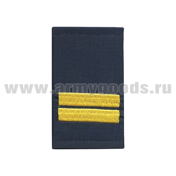 Ф/пог. Полиция темно-синие (ткань Rip-Stop) вышит. желт. (мл. сержант) на липучке (пластик)
