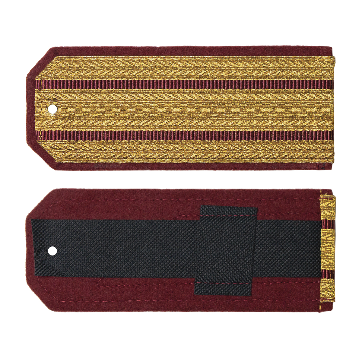 Погоны парад. зол. мет. 2 крап. пр. (ВВ) с хлястиком