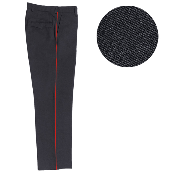 Брюки форм. п/ш Полиция темно-синие с красным кантом ткань ШК75-021 р-ры с 62