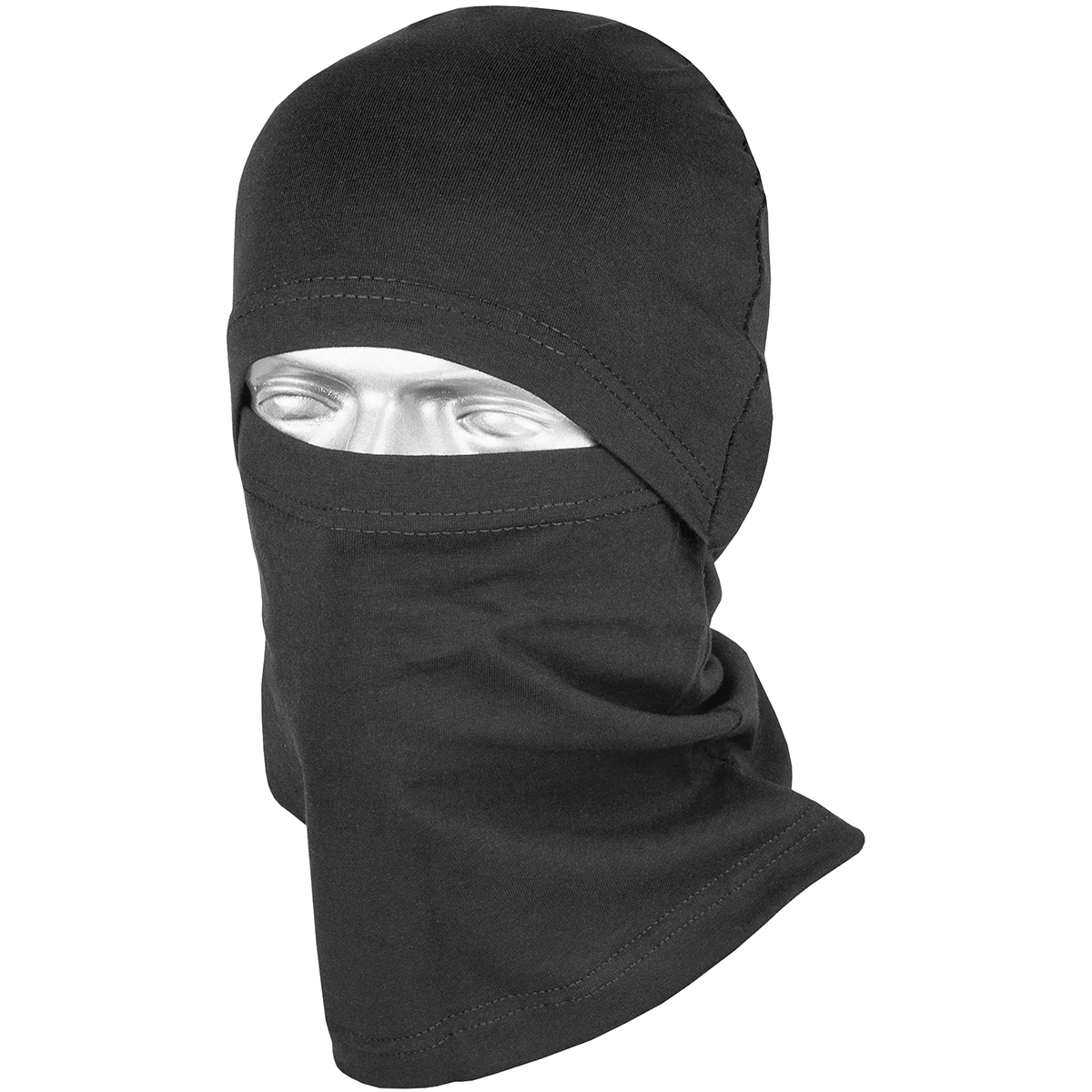 Балаклава-забрало х/б черная