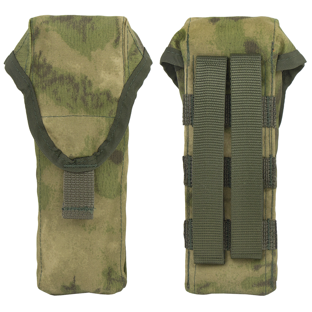 Подсумок для 1 магазина АК "мох" (A-TACS FG) с системой крепления "MOLLE" 