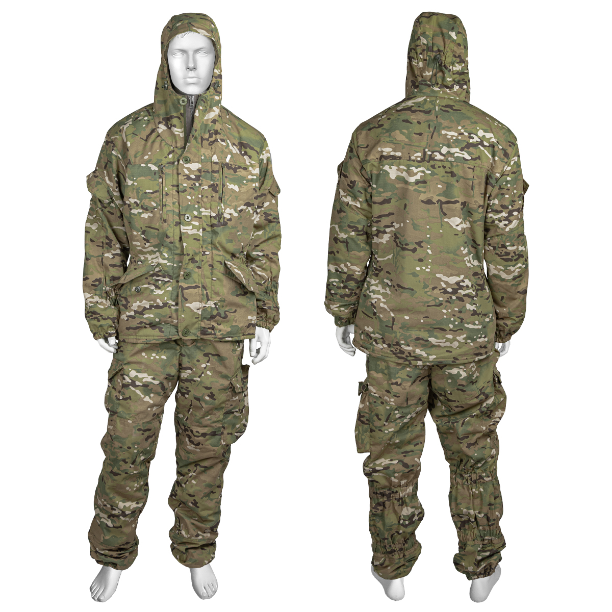 Костюм д/с Горка-5 "Люкс" ("мультикам") ткань Rip-Stop, утепл. - флис