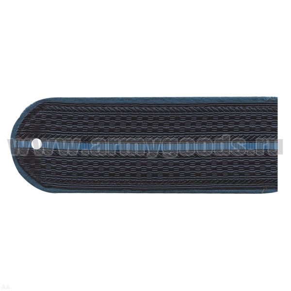 Погоны темно-синие (васильк. кант) 1 васильк. пр. Юстиция нов. обр.