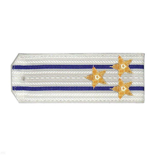 Погоны белые с 2 вас. просв., вышит. канителью (полковник)