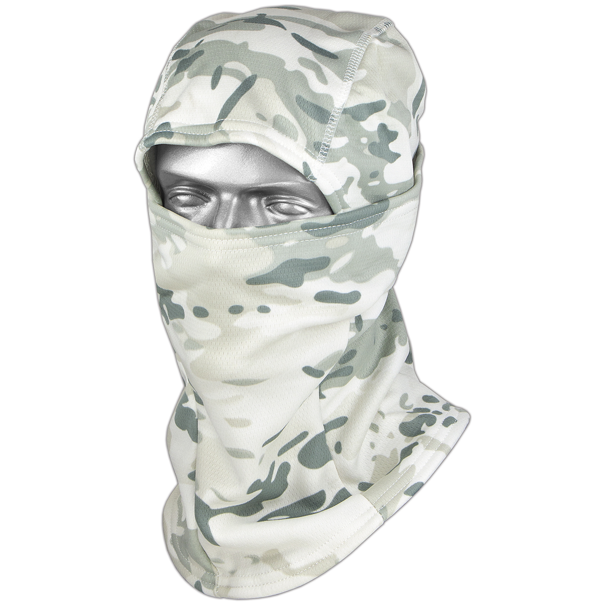 Балаклава-трансформер зимняя (односторонний флис) "грязный снег"