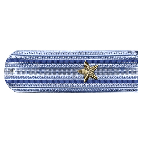 Погоны Юстиция нов/обр без канта серо-голуб. вышит. канителью (майор)