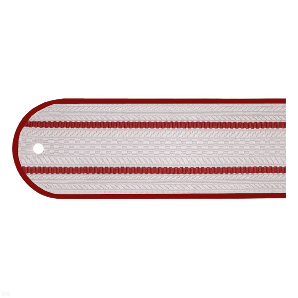 Погоны белые (крап. кант) 2 крап. пр. (ФСИН на белую рубашку) пластик