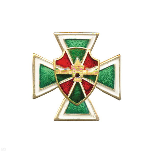 Значок мет. серии ПВ Крест с накл. симв. ПО