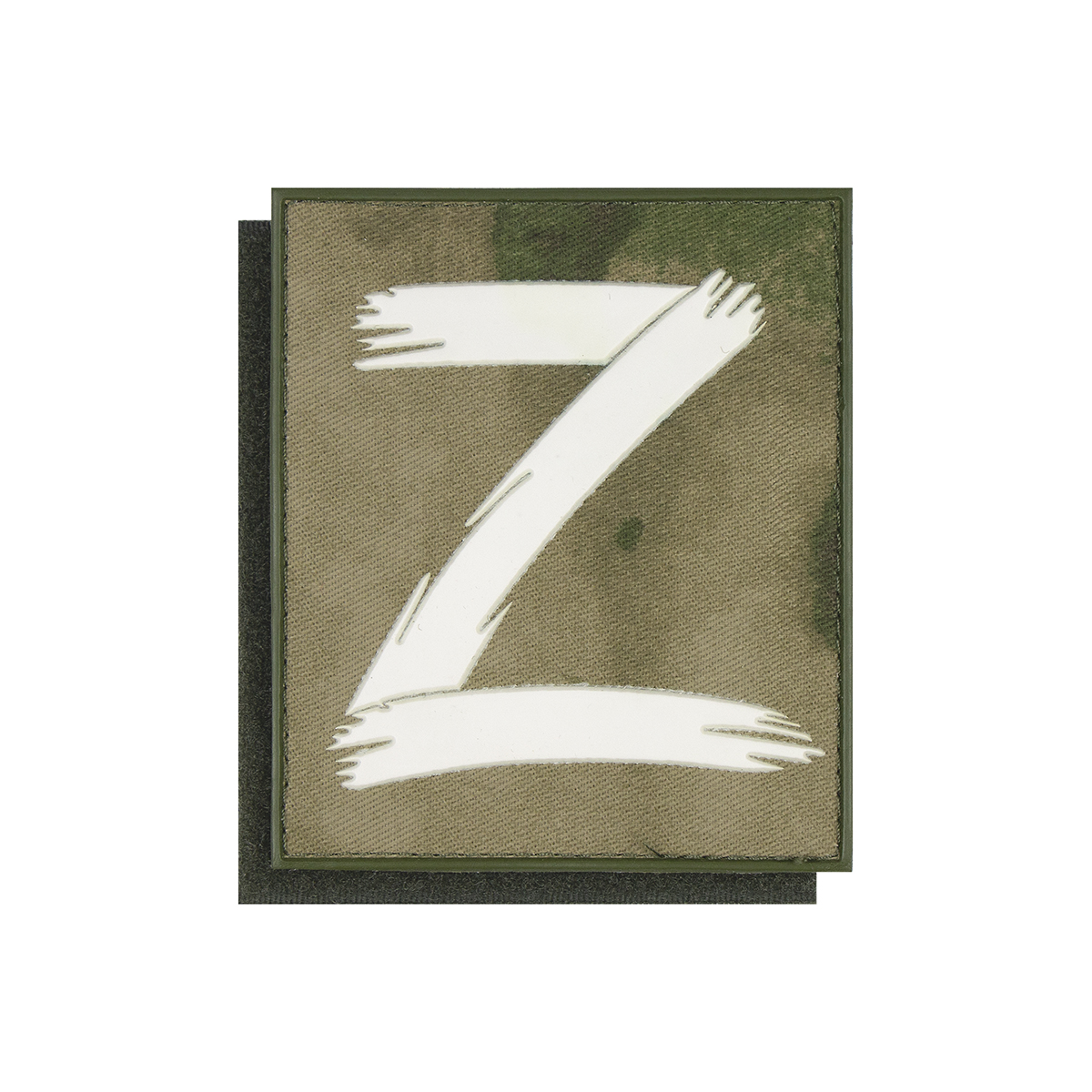 Шеврон пласт Z (фон - "мох" (A-TACS FG)) на липучке