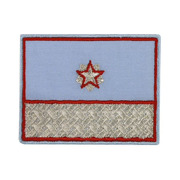 Нагрудный знак вышит. РЖД (голубой) для высшей категории 3 уровня (1 звезда)