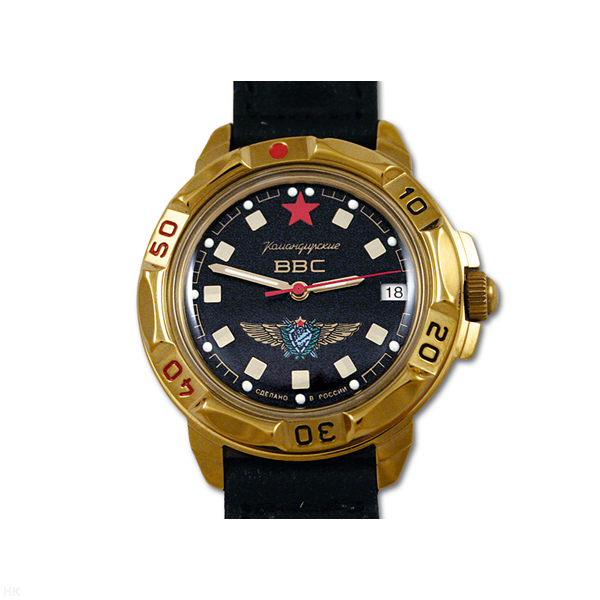 Часы наручные механич. "Командирские" (без автоподзавода) Дизайн циферблата может несколько отличаться от представленного на фото