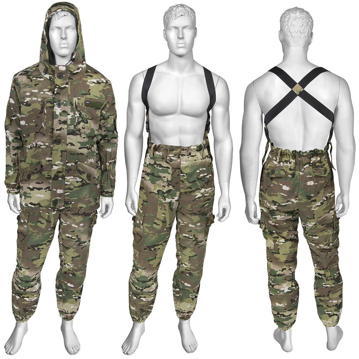 Костюм д/с Горка-5 "мультикам" "СМ" ткань Rip-Stop (с водоотталкивающей пропиткой) утепл. - флис