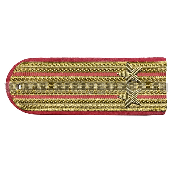 Погоны парадные золотые (металлиз.) Полиция, вышит. канителью (подполковник)