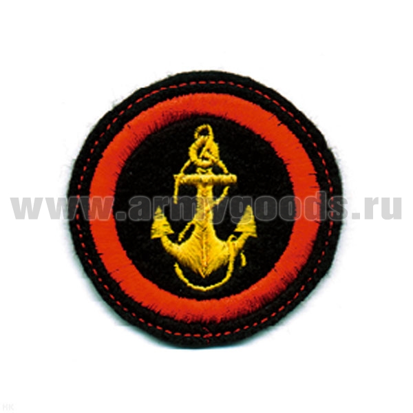 Шеврон вышит. Штат МП (d = 6,5 см) люрекс