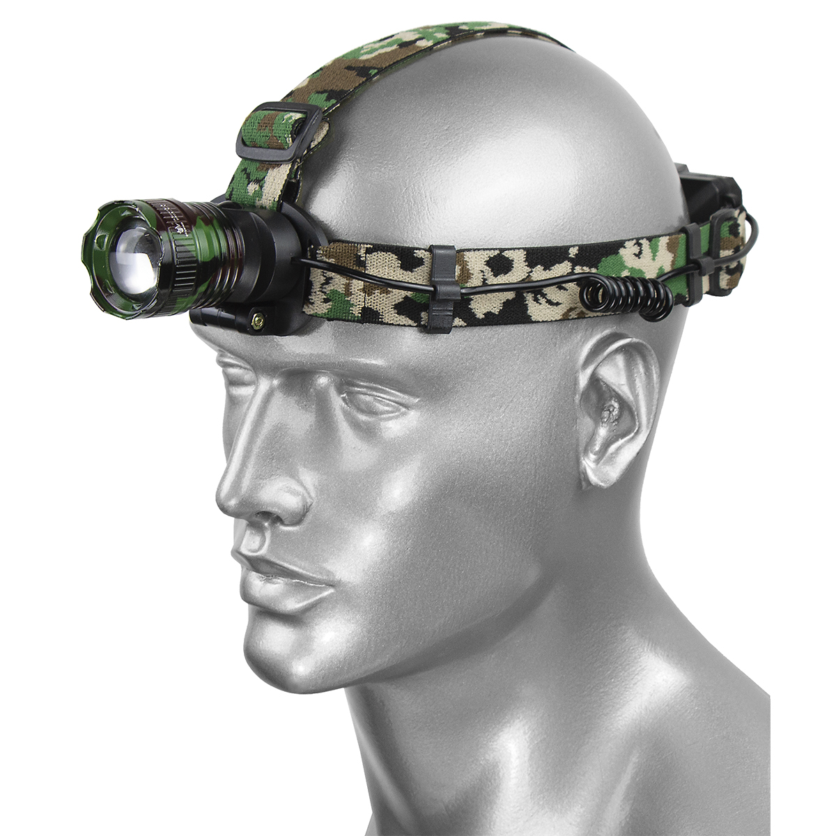 Фонарь налобный (дальность свечения 600 м) с зарядкой от USB (FA-8031M/HL-002M-T6/FA-8062 M-P 90-1/FA-8062 M-P 90-1/FA-8062 M-P 90-1/FA-8061-Р90-М)