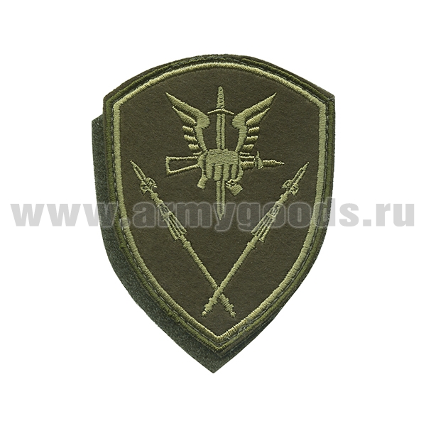 Шеврон вышит. Росгвардия Восточный ВО (Органы управления сил специального назначения) полевой на липучке