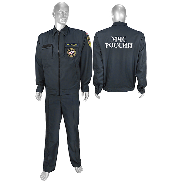Костюм лет. МЧС спасатели "морская волна" (на молнии) ткань полиэфирновискозная  