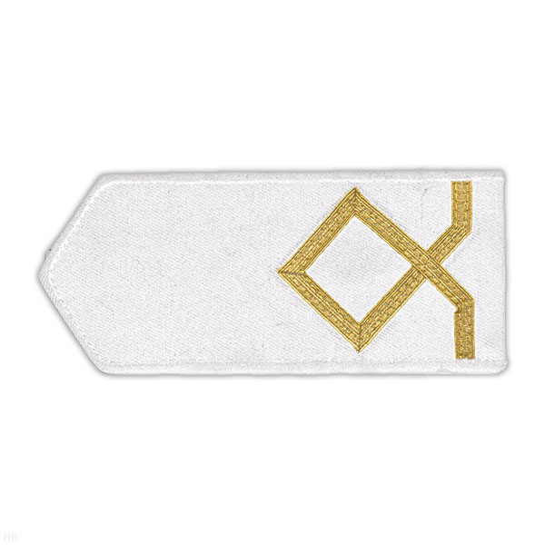 Погоны мор.фл. (жестк., галун) белые: 1 катег.