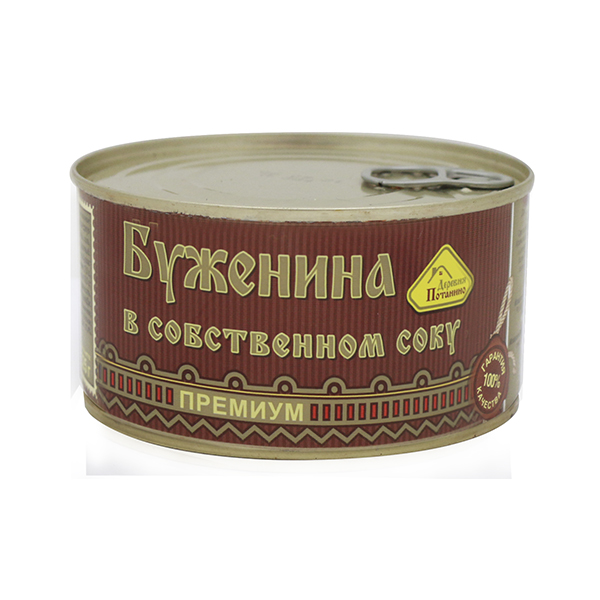 Консервы мясные кусковые Буженина в собственном соку (325 г) до 07.2025 и ранее