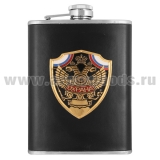 Фляга Акция нерж/ст с накладкой Охрана