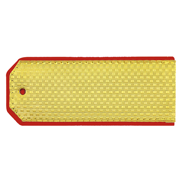 Погоны парадные латунные красн. кант (с хлястиком)