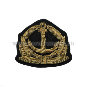 Кокарда канит. лат. Морской флот (якорь,5 листиков, без звезды)