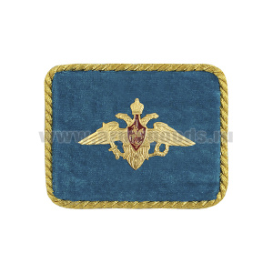 Погончики с мет. орлом РА мал. (на голубом фоне) с золотым люрексным кантом