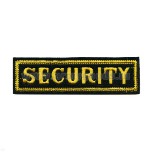 Нашивка на грудь вышит. Security