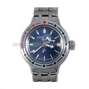 Часы наручные механич. "Амфибия" (водонепроницаемые 200 м, автоподзавод, противоударные)