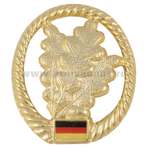 Эмблема на берет мет. Бундесвер Легкая пехота (егеря)