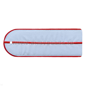 Погоны из рубаш. ткани бледно-голубые с красн. кантом и 1 вышит. красн. пр. (Полиция) на рубашку