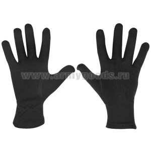 Перчатки х/б парадные черные