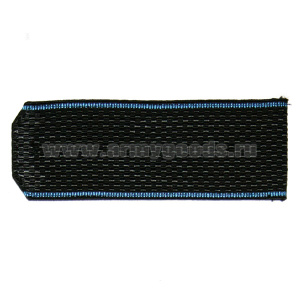 Погоны черн. голуб. кант