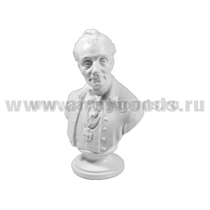Бюст Суворова А. В. (гипс, цвет по наличию на складе, высота 15 см)