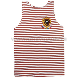 Майка-тельняшка кулирка краповая вышитая ВВ МВД (Пантера)