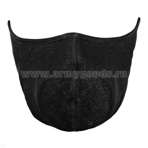 Тепловая маска-кондиционер (полумаска на липучках) черная